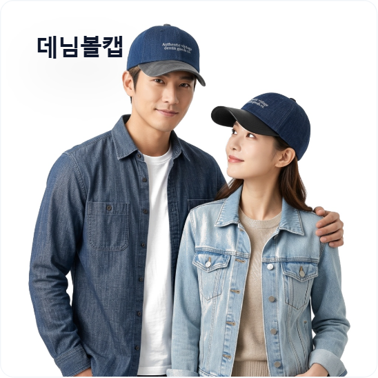 얼굴 작아보이는 청 모자 빈티지 커플 데님 볼캡 모자 남자 캡모자 - 상품 이미지