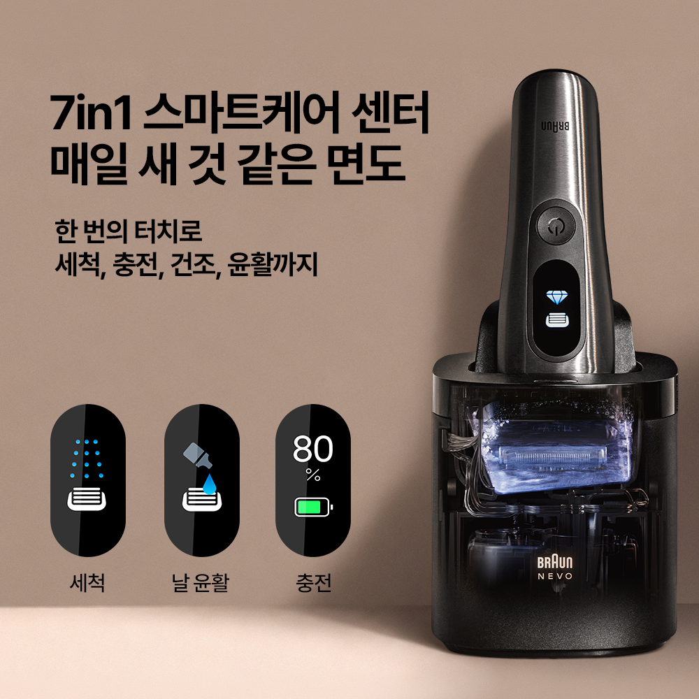 피부가 예민해 전기면도기 고민될 때, 브라운 NEVO 11010C 습식 건식 면도와 아쉬운 점 - 상품 이미지 9