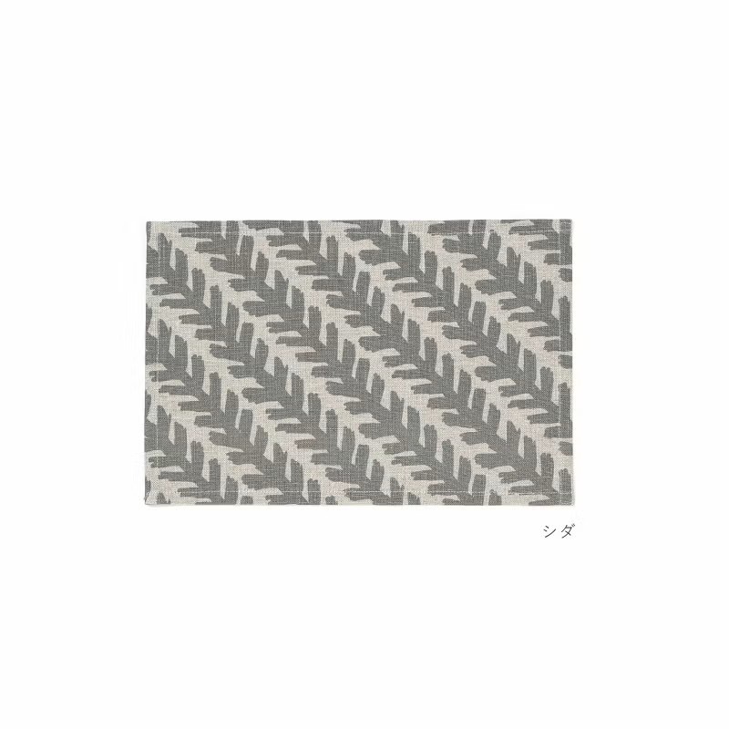 반이노우에 린넨 패브릭 패턴 식탁 테이블매트 시다s, 30x20cm - 메인 이미지