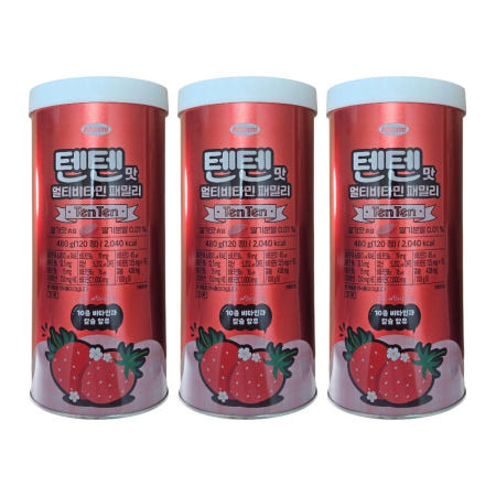 한미 텐텐 멀티비타민 초등학생 유치원생 텡텡 탠탠 어린이 성장기 유아 키즈 비타민 3개