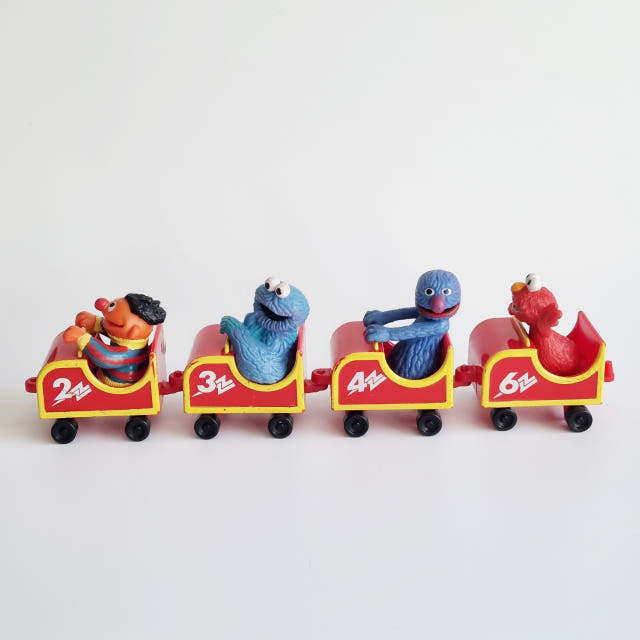 1990s Applause Sesame Street Roller Coaster Vintage Toy