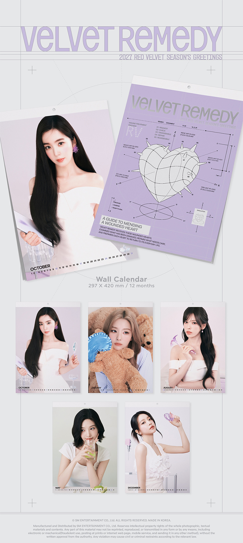 Red Velvet 2027 Season's Greetings + Wall Calendar SET — Red Velvet