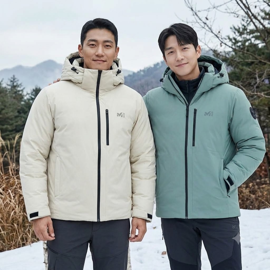 MILLET 밀레아웃도어 남성 겨울 발열안감 헤비 구스다운 패딩점퍼 - 메인 이미지