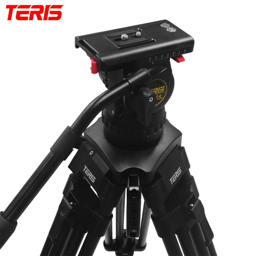 TERIS TS-22714CF 카본 비디오 삼각대 헤드 키트 헤드하중 14kg