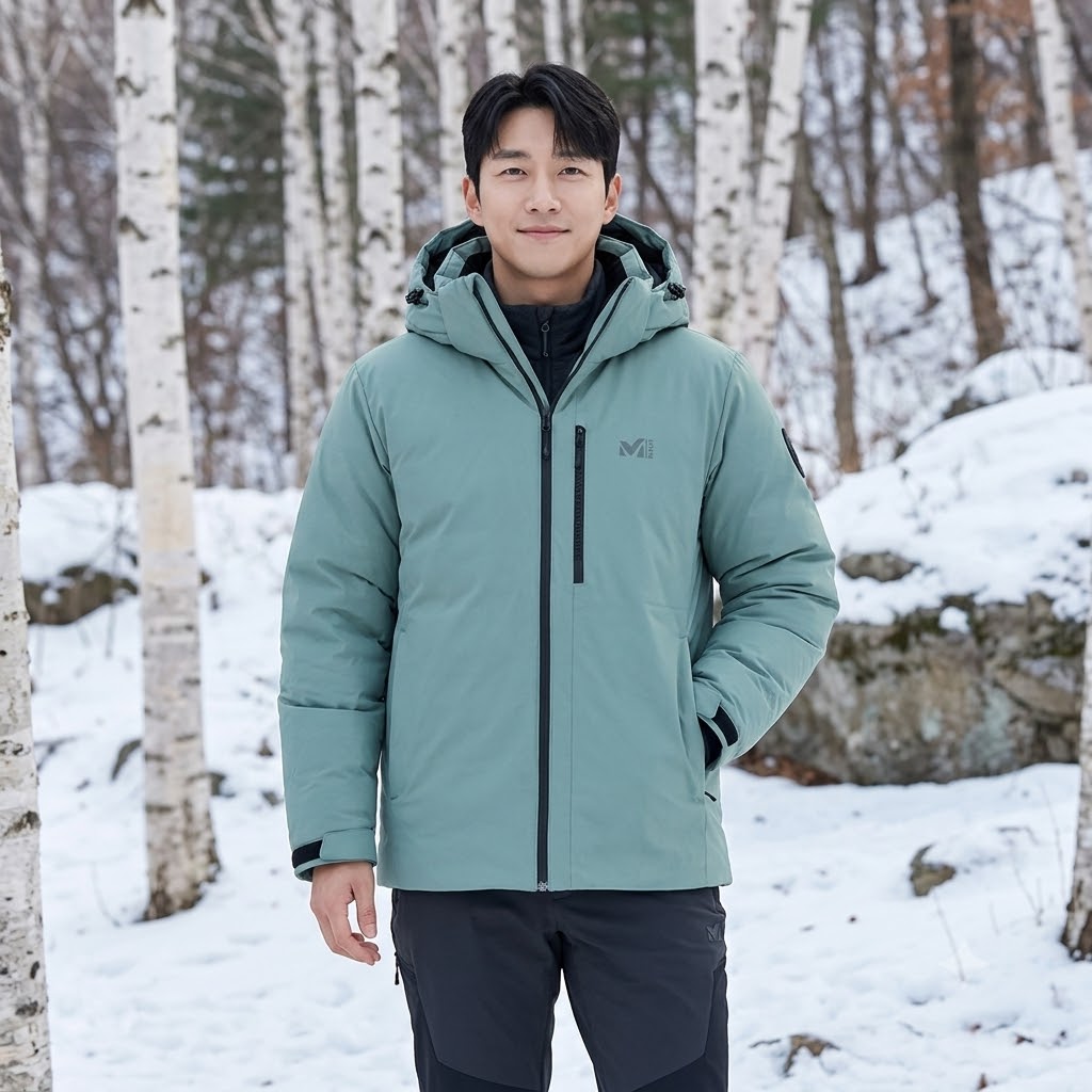 MILLET 밀레아웃도어 남성 겨울 발열안감 헤비 구스다운 패딩점퍼 - 상세 이미지 3