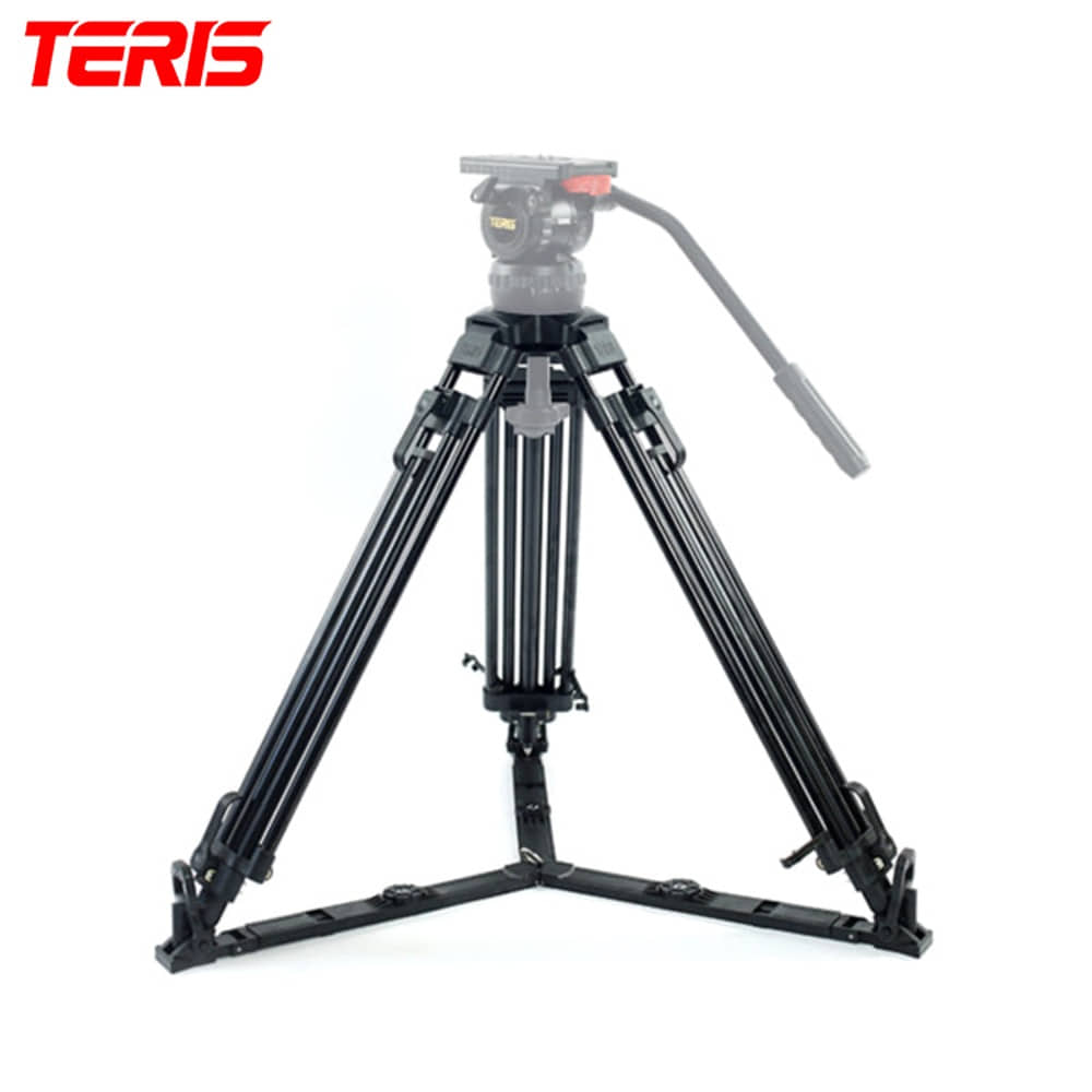 TERIS TS100T 알루미늄 비디오 삼각대 단품 헤드 미포함