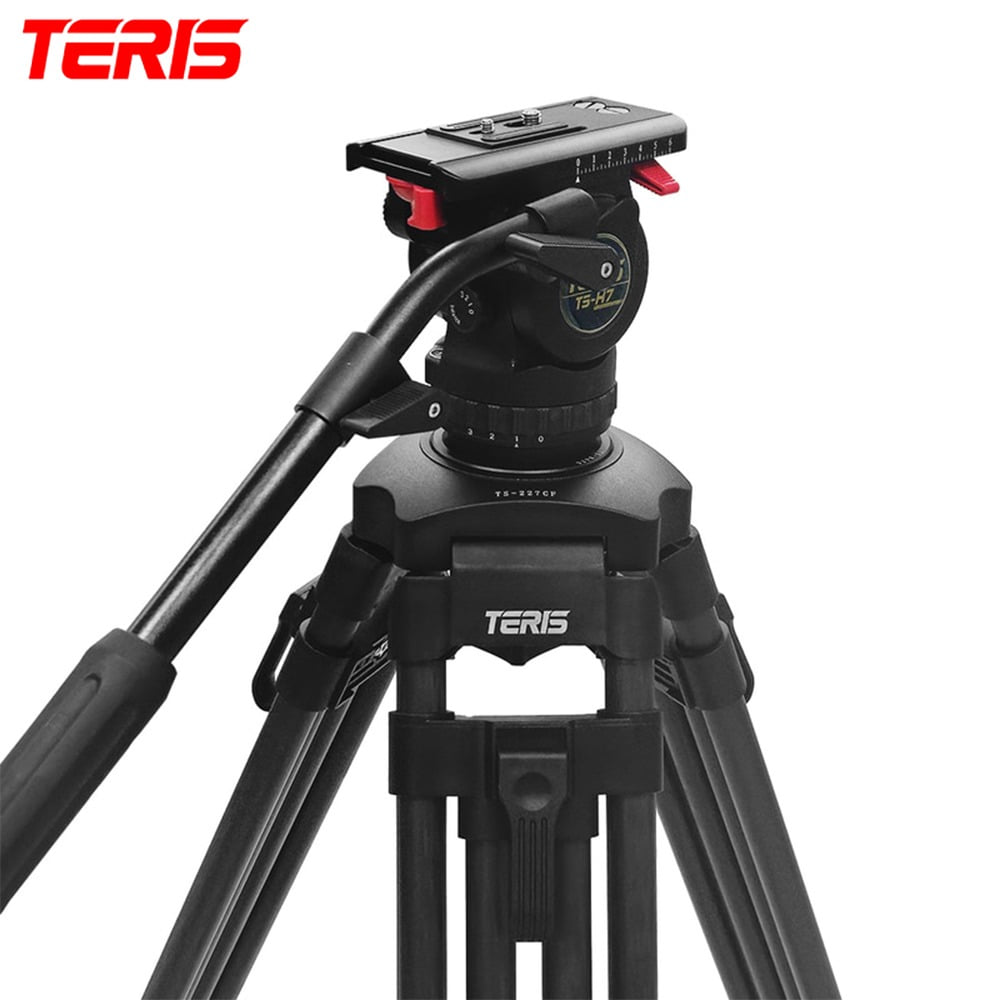 TERIS TS-2277CF 카본 비디오 삼각대 헤드 키트 헤드하중 7kg