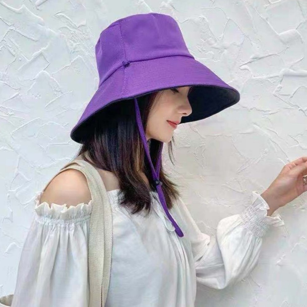 데일리코디활용리버시블모자 블랙베이지사계절용버킷햇 양면스타일패션아이템벙거지모자 365일 - 상품 이미지