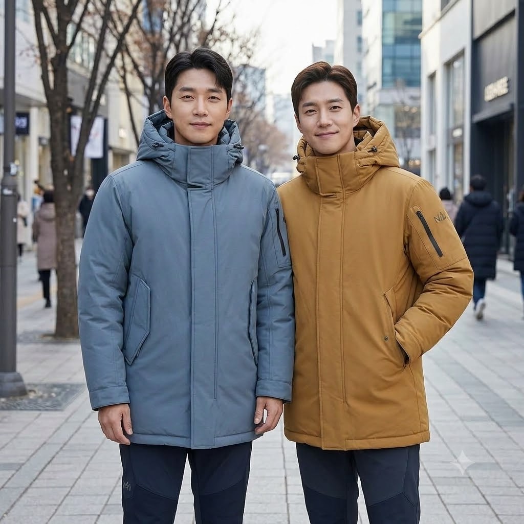 MIILLET 밀레아웃도어 겨울 남성 혹한 방풍 헤비 구스다운 패딩점퍼 - 상품 이미지