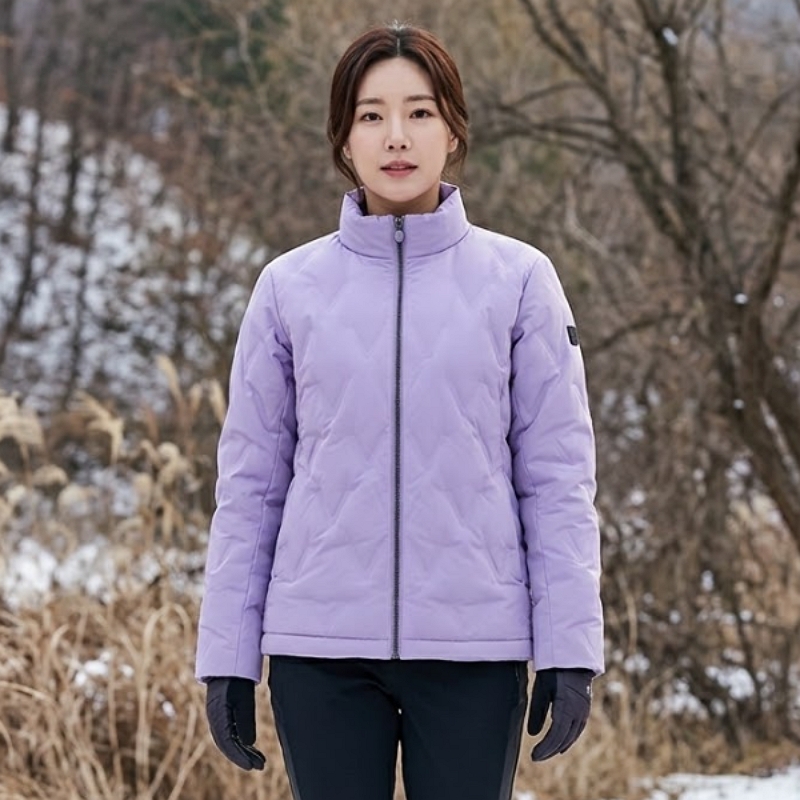 MILLET 밀레 겨울 여성 아웃도어 암홀 스판 경량패딩 구스다운 점퍼 - 상세 이미지 3