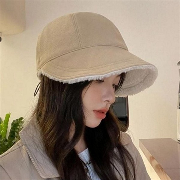 넓은 여성 보넷 모자 따뜻한 여성 뽀글이 모자 방한 겨울 - 상세 이미지 2
