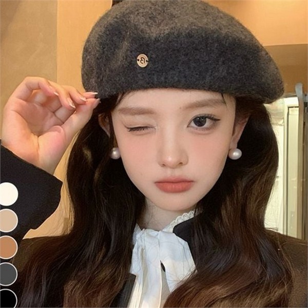 프렌치 여성 베레모 클래식 빵 모자 화가 모던 - 상품 이미지