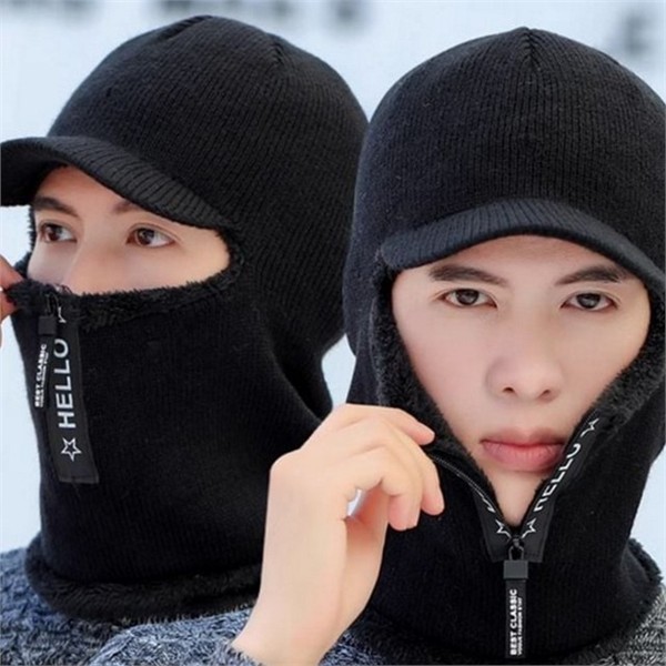 멀티 방한 바라클라바 귀달이 바라클라바 모자 스카프 니트 겨울 - 상세 이미지 2