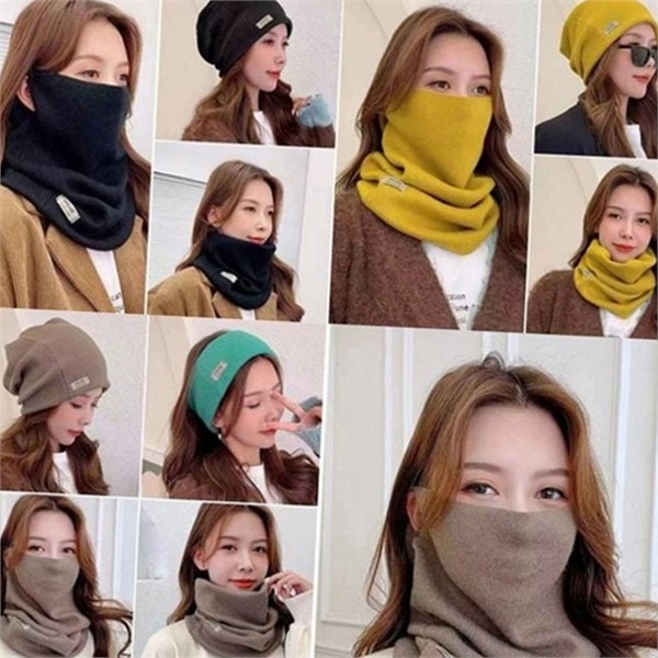 따뜻한 방한 넥 워머 스카프 방풍 목도리 무지 - 상품 이미지