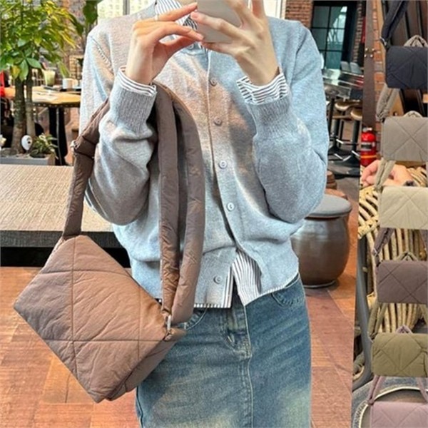 데일리 여성 숄더백 소프트 여성 패딩 백 캐주얼 호보백 - 상품 이미지