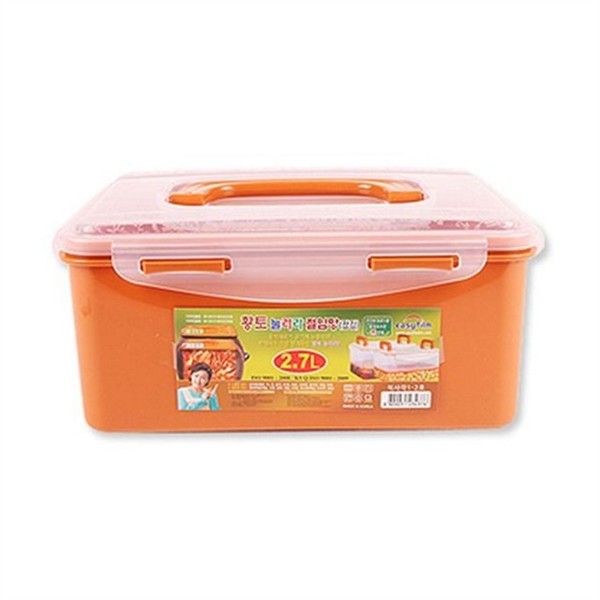 직사각 김치통 2.7L 밀폐 김치 보관 통 다용도 - 메인 이미지