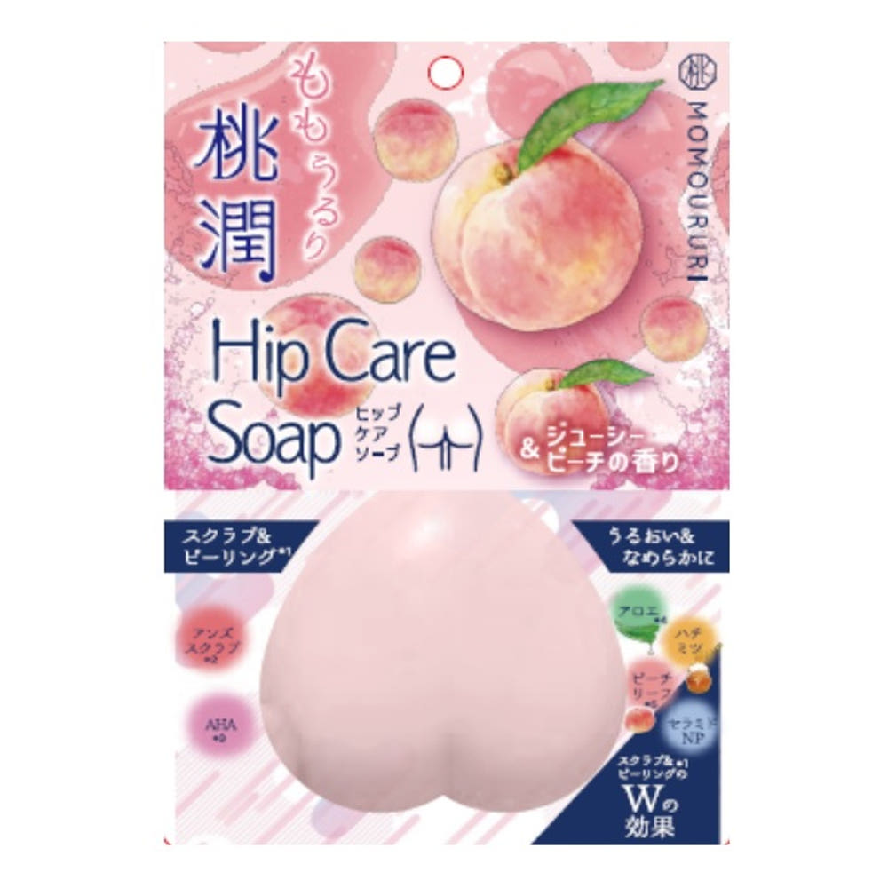 모모우루리 복숭아향 힙 케어 비누 100g - 하카타몰