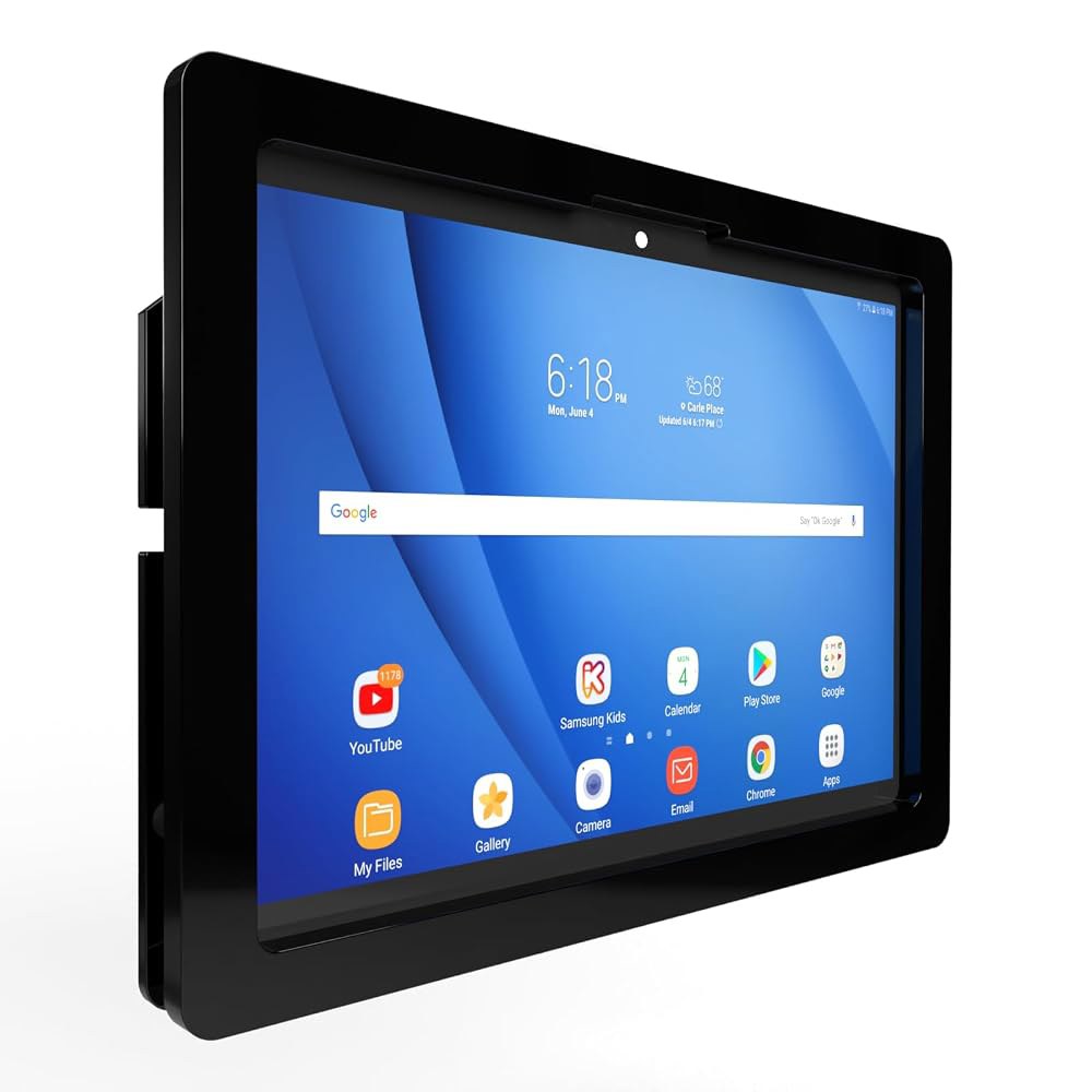 TABcare Lenovo Tab M11 K11 Idea 11인치 도난방지 아크릴 VESA 케이스 월마운트 블랙 1 TAB 4 10 Plus Black - 상품 이미지