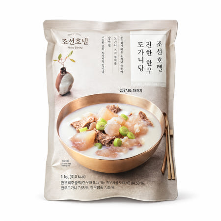 조선호텔 진한 한우도가니탕 1kg 3팩