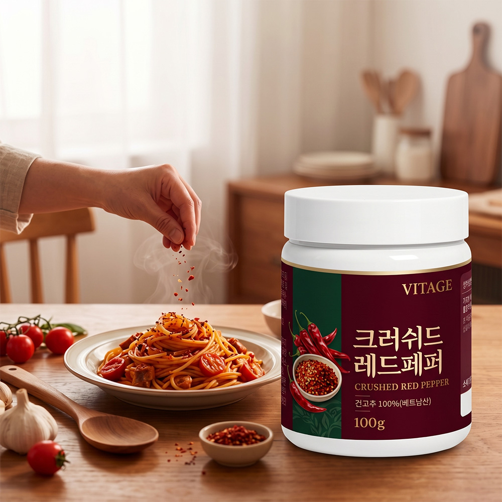 크러쉬드 레드페퍼 시즈닝 베트남 고추가루 100g + 계량스푼 - 상품 이미지