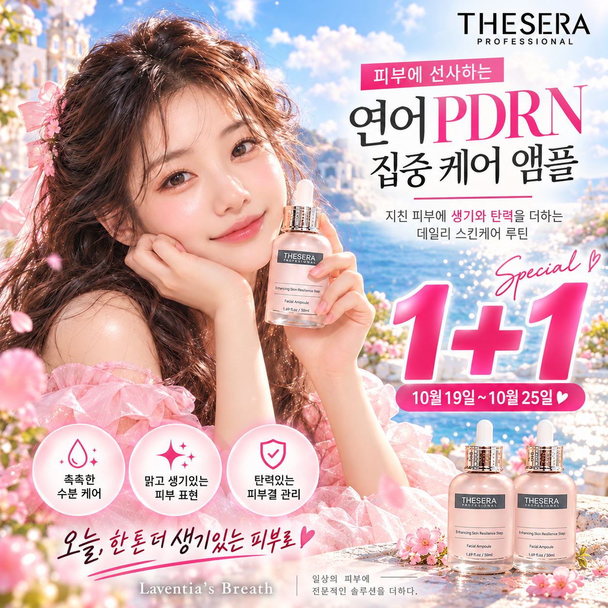 Pdrn 더쎄라 리바이탈 셀 앰플50ml 1+1 스피큘 노화 상처 결개선 재생 탄력 - 상품 이미지