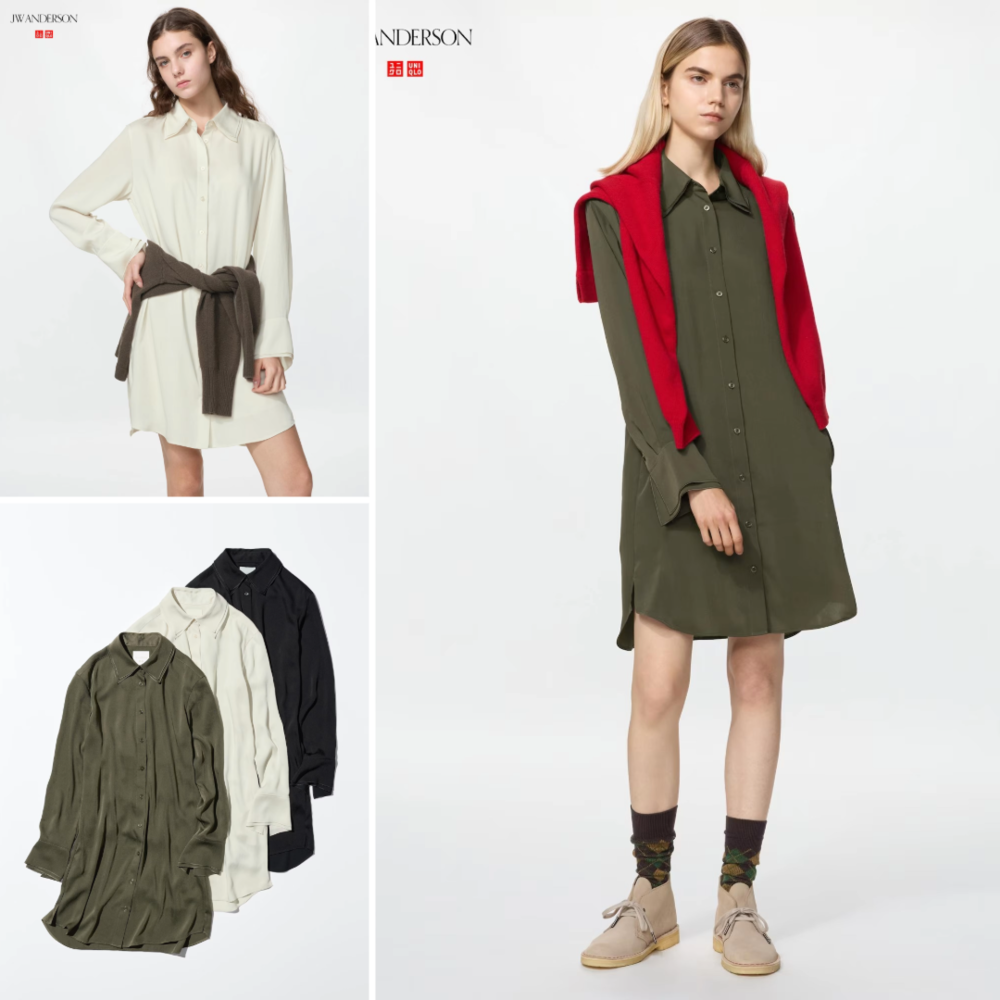 유니클로 JW앤더슨 셔츠 원피스 26FW - 상품 이미지