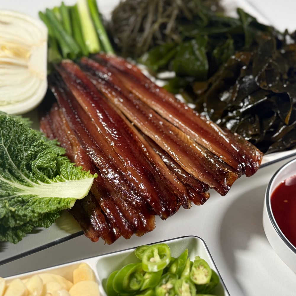 포항 구룡포 햇과메기 야채 세트 꽁치 손질 제철 과메기 해초 세트 맛집 - 상품 이미지