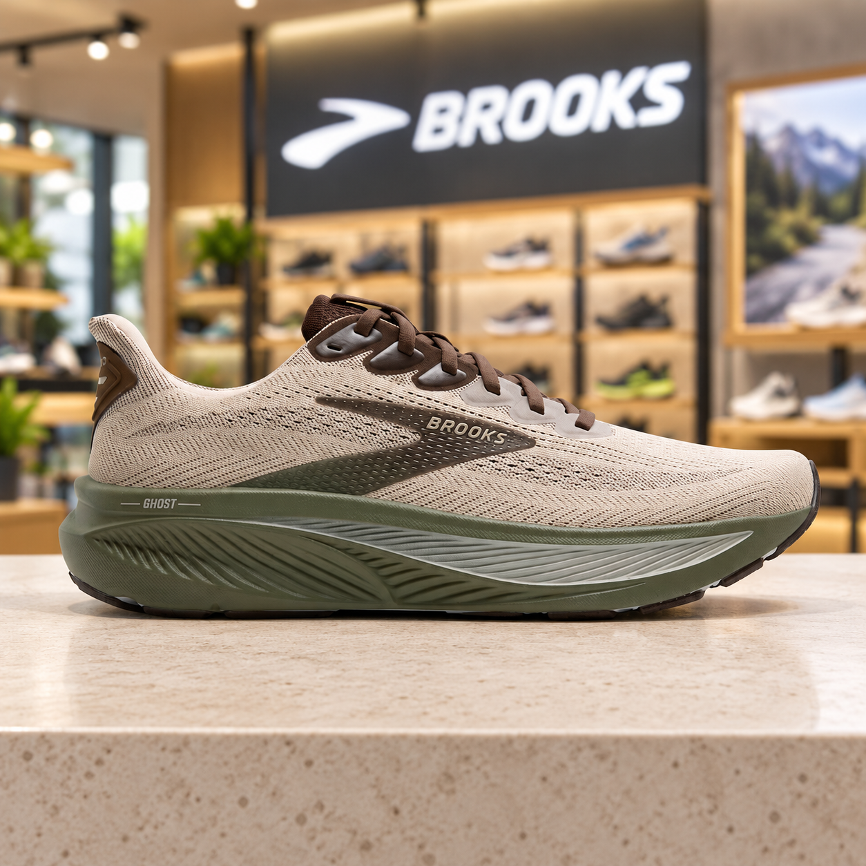브룩스 고스트17 남성 러닝화 샌드 BRM4423
