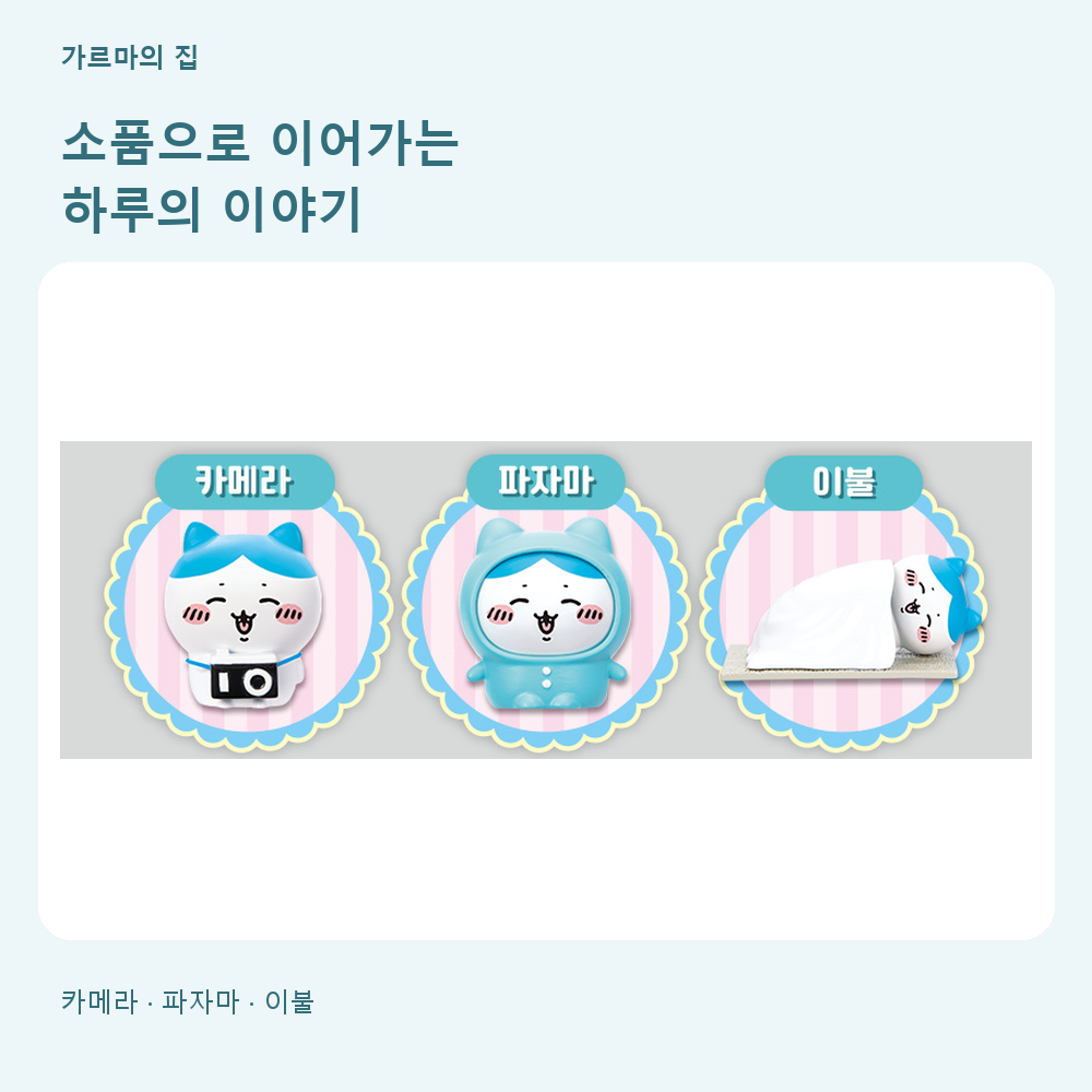 먼작귀 치이카와 피규어 어서어서 놀러와 말하는 치이카와의 집 크리스마스 장난감 스티커 세트 - 상세 이미지 2