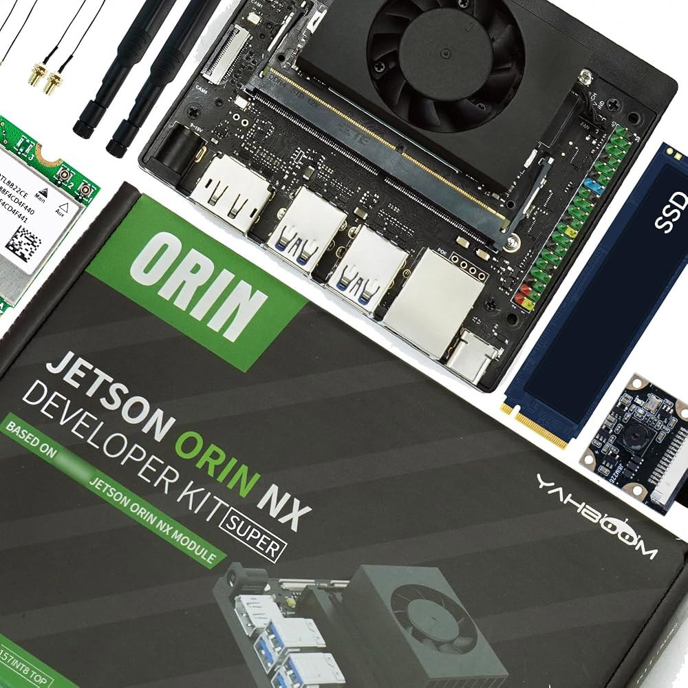 제트슨 오린 NX 16GB AI 개발키트 157TOPS ROS2 우분투 22.04 Yahboom 슈퍼키트 1 Orin NX 8GB without SSD - 상품 이미지
