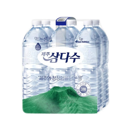 TF협력사 그릿드 제주 <b>삼다수</b> 무라벨 생수 2L 6p 생수묶음 제주<b>삼다수</b> 생수병