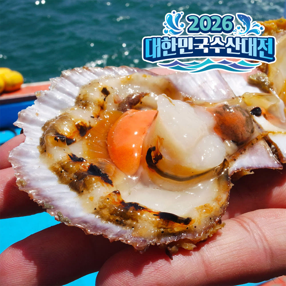 국내산 제철 가리비 1kg 세척 캠핑음식 조개구이