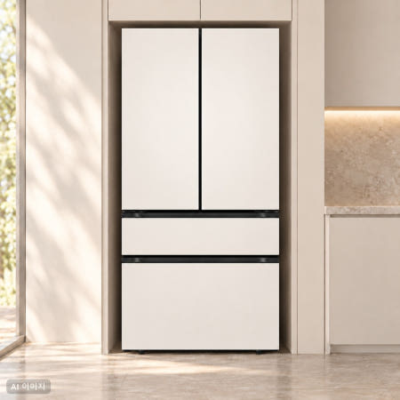 LG전자(주) LG전자 디오스 AI 오브제컬렉션 Fit Max 빌트인 타입 냉장고 <b>D646GBB021</b> 628L 4도어 상냉장 하냉동 컨버터블 드로어 베이지 글라스 신선케어 자동정온 1등급 (P)